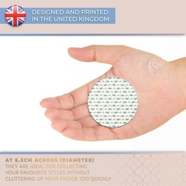 Destination Vinyl ltd Magnet for Refrigerator, Fridge - Cute Elephant Giraffe Pattern Print Kids for Office, Cabinet and Whiteboard, Magnetic Stickers, 44771