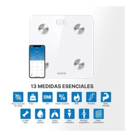 Báscula digital Renpho Balança Sem Fio Inteligente ES-CS20M Color Blanco Hasta 180 kg