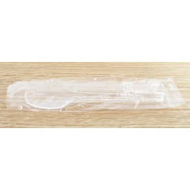 Yamato Bussan Dessert Spoons in a Bag "Commercial Use" Prosperous Business 3.9 inches (10 cm), Pack of 500, Clear