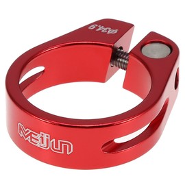 35 Post Clamps Seat Clamp 13.7" Orange Seat Post Seatpost Clamp 5 Colors 34.9mm Aluminum Alloy Seat Clamp MTB Saddle Accessories for Mountain Bike (34.9mm, Red)