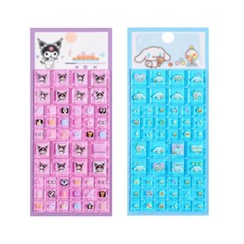 Tile Sticker 【2026】Removable PVC Character Puffy Sticker 3D Dimensional Sticker for Notebook DIY Children Creative Support Gift Popular Present Cute Gift (NO.1+NO.3 (2 pieces included)) [Parallel