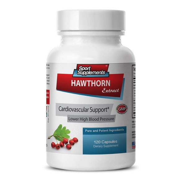Hawthorn Extract - Hawthorn Berry Extract - Hawthorn Berry Supplements, Hawthorn Berry Capsules, Hawthorn Berry Extract, Hawthorn Hibiscus Supplements, antioxidant Nutritional Supplements 1B 60 Caps