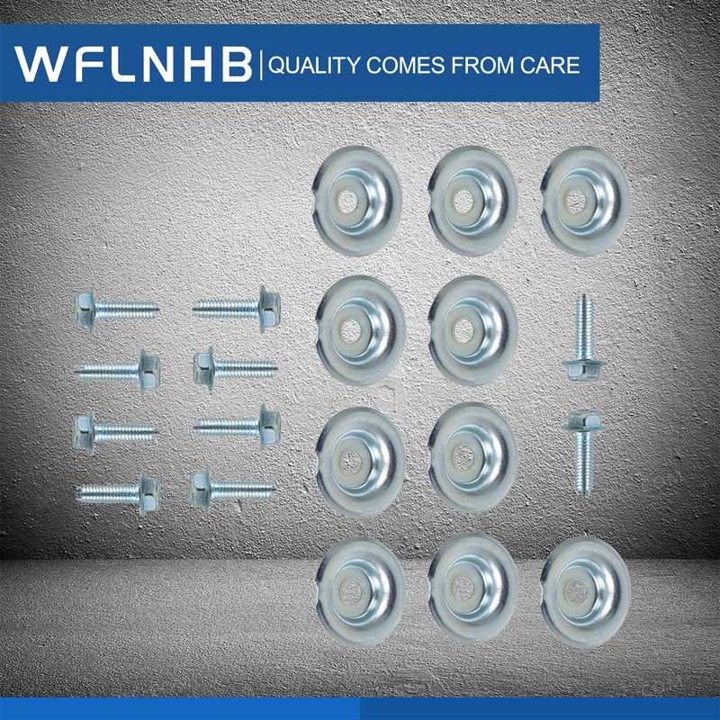 WFLNHB 10 Piece Skid Plate Washer and Bolt Kit Replacement