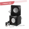 Operitacx 1 Pair Portable Desktop Speakers with Strong Bass for