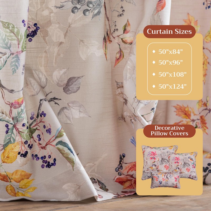 Maison d' Hermine Curtains for Living Room 100% Cotton 84