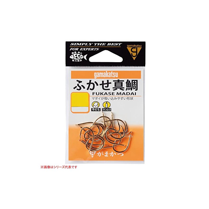 Gamakatsu single hook fukase Madai 12 No. 16 gold 66702