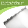 HXCFYP NSF Stainless Steel Table for Prep & Work with