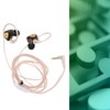Wired Sound Isolating Earbuds with Microphone Detachable Dynamic Earphone with