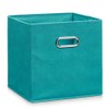 Zeller Present 14138 Fleece Storage Box, Petrol