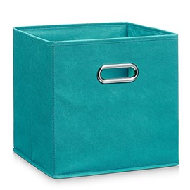 Zeller Present 14138 Fleece Storage Box, Petrol