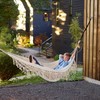 ROOITY Indoor Hammock with Macrame Fringe for 2 Persons,Double Boho