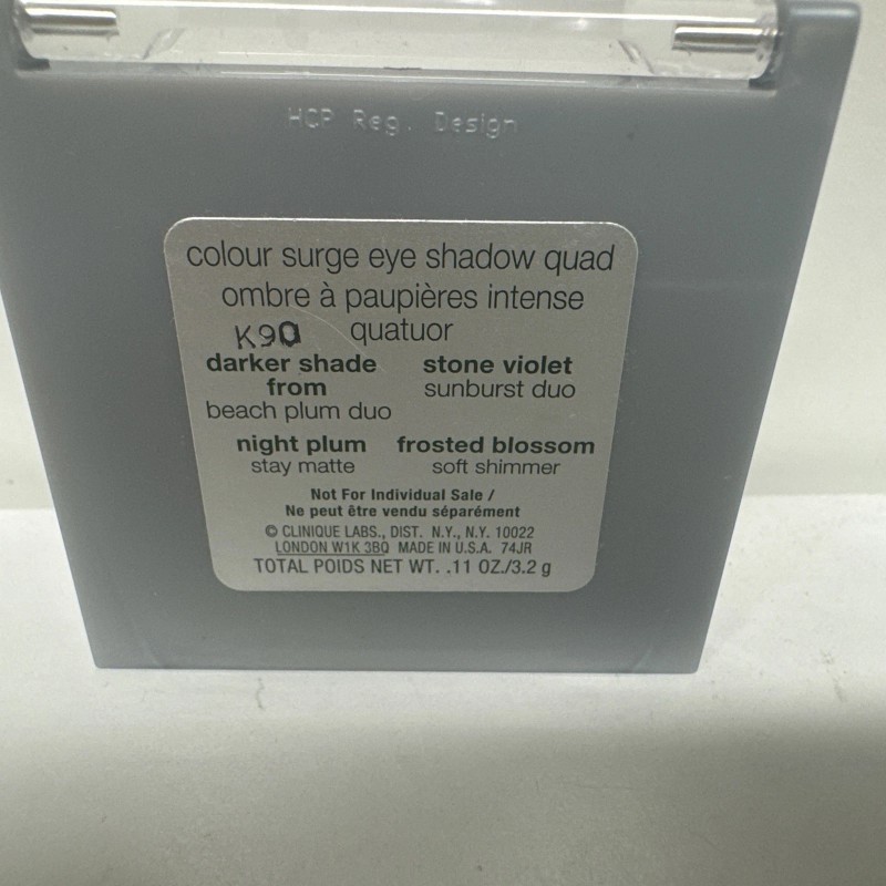 Clinique Color Surge Eye Shadow beach plum/stone violet/night plum/frosted bloss