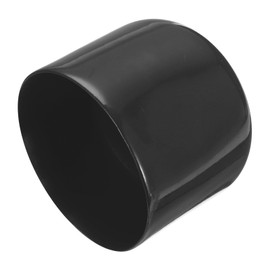 sourcing map 4pcs Rubber End Caps 58mm ID Vinyl Round End Cap Cover Screw Thread Protectors Black