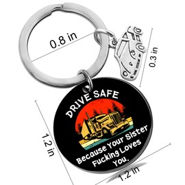 Driver Safe Keychain Gifts For Him Guys Brother Fathers Day Gift Ideas For Big Brother Brothers Birthday Gifts From Sisters Christmas Fathers Day