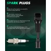 SCITOO 4 ignition coils with 4 iridium Spark Plugs for