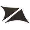 EVGATSAUTO Rear Window Side Wing Cover, Pack of 2 Carbon