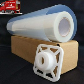 13"x100ft. Screen Printing Film 1 Roll Waterproof Inkjet Transparent Film for Water-based Pigment and Dye Printers