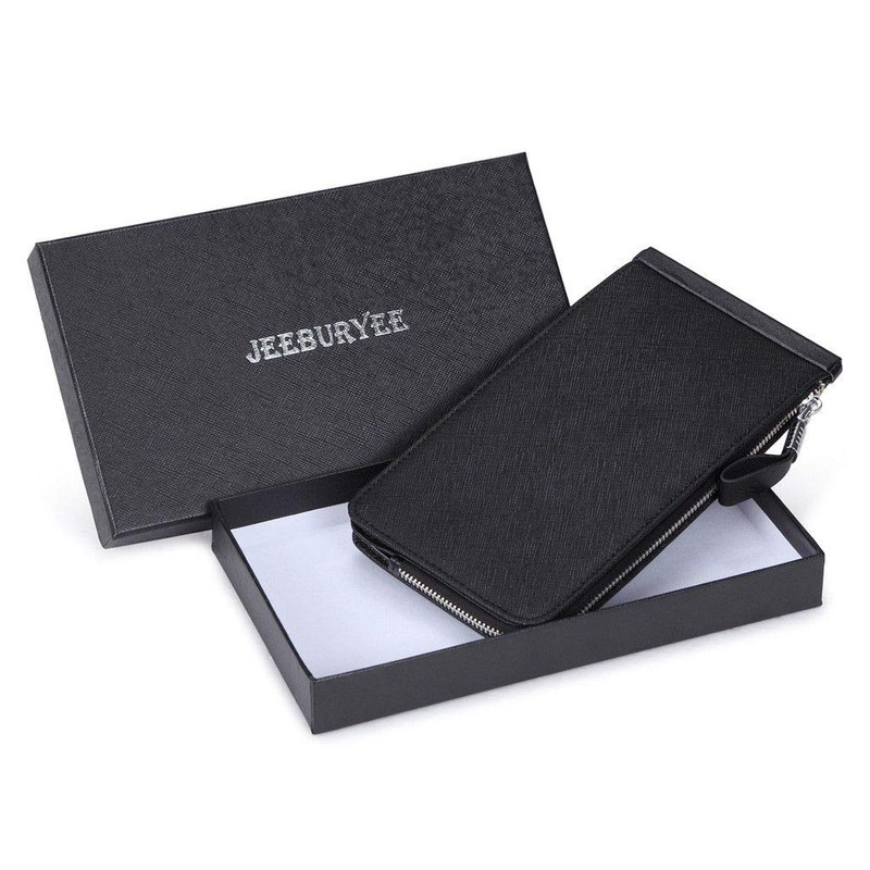 JEEBURYEE Card Case, Men's, Women's, Long Wallet, Thin, Magnetic Prevention,