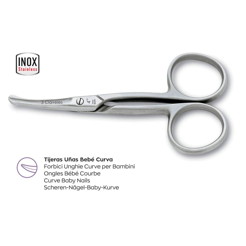 Baby Nail Scissors 3 Pack Newborn Curved Nail Scissors for