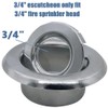 UCCKEYI Fire Sprinkler Head Escutcheon Plate Standard Cover Trim Ring