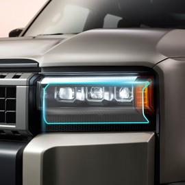 FDAIUN Protection Film New Toyota Land Cruiser 250 April 2024 - Current GDJ 250W/TRJ250W Model Headlight Film, TPU Protective Film, Pre-Cut Film, Scratch Guard, Anti-Scratch Self-Healing Function, Car