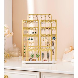Homde Jewelry Organizer Holder Metal: Office Women’s Elegance - Large Jewelry Tree with Necklace Earring Bracelet Rack