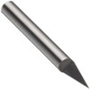LMT Onsrud 37-23 Solid Carbide Engraving Tool, Uncoated (Bright) Finish, 1 Flute, 0.010" Tip Diameter, 30 Degree, 1/4" Shank Diameter, 2" Overall Length (Pack of 1)