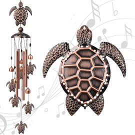Wind Chime, Gifts Chimes, Outdoor Decorations Wind Chime, Vintage Commemorative Wind Chimes Gift For Mom And Woman, Copper Decoration Birthday And Valentine Gift (tortoise)