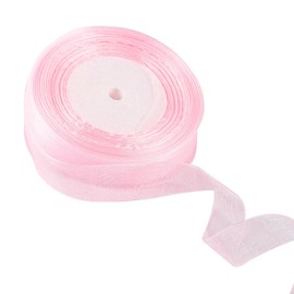 20mm Baby Pink Organza Ribbon for Gift Wrapping, Hair Bows, Christmas, Weddings & DIY Crafts