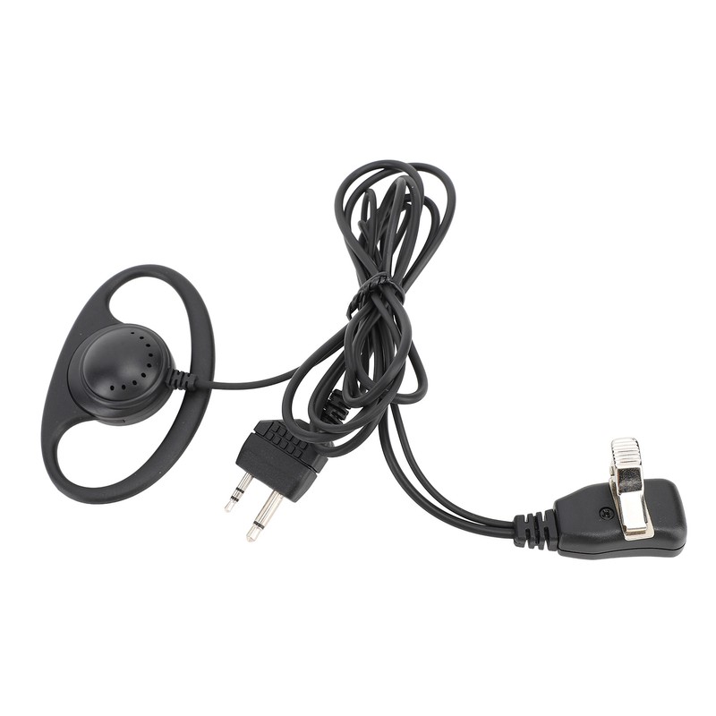 2 Way Radio Earpiece 2 Pin Plug D Shape Security