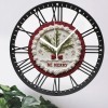 Classic Roman Numeral Wall Clock Made of Solid Iron, 25cm