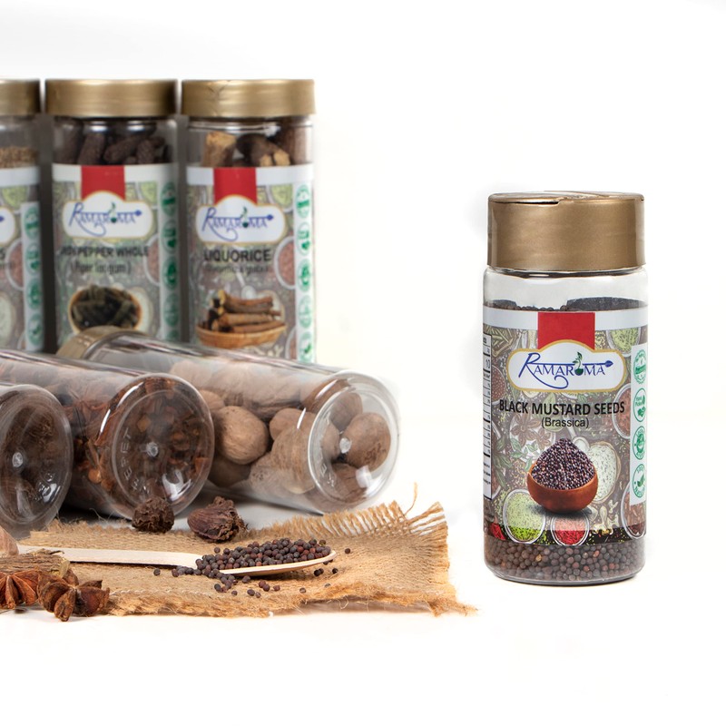 Ramaroma Mustard Seeds 4oz (113g) All Natural | Gluten Friendly