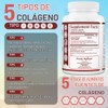 Premium Multi Collagen Peptide Capsules (Types I,II,III,V,X) - Anti-Aging Formula,