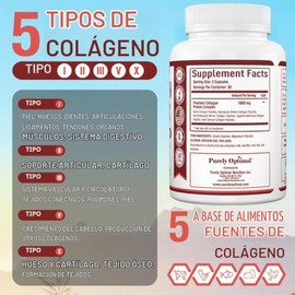 Premium Multi Collagen Peptide Capsules (Types I,II,III,V,X) - Anti-Aging Formula, Healthy Skin & Hair, Strong Joints, Bones & Nails - Hydrolyzed Prot