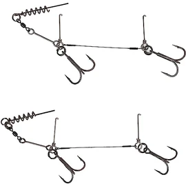Savage Gear TITANIUM CORKSCREW STINGER - PIKE-PREDATOR FISHING (2/0-23kg - 1 pcs)