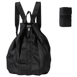 MAGPIE Portable Backpack, Folding Backpack, Outdoor Backpack, Lightweight, Waterproof, Shopping, Travel, Climbing, Sports, Commuting to School or Work, Black