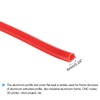 sourcing map Aluminum Profile Slot Cover Flat Seal Red 4M