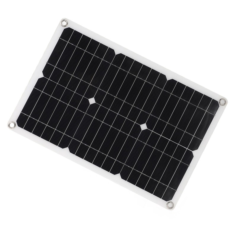 18V 20W Portable Solar Panel Semi Flexible Monocrystalline Waterproof Solar