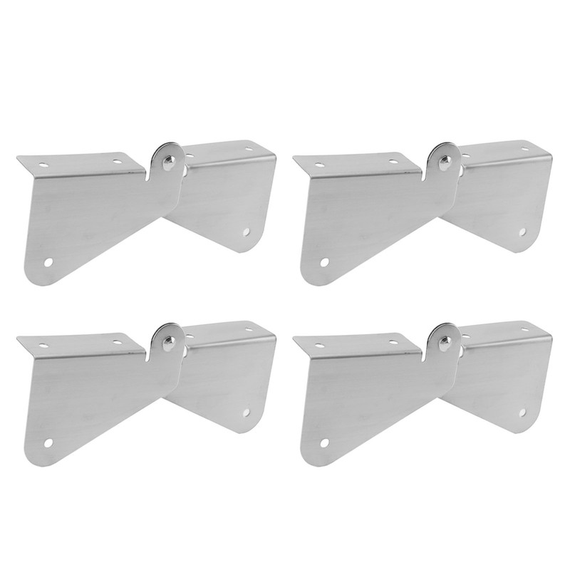 4PCS Gutter Downspout Extension Hinge Stainless Steel Flip Up Hinge