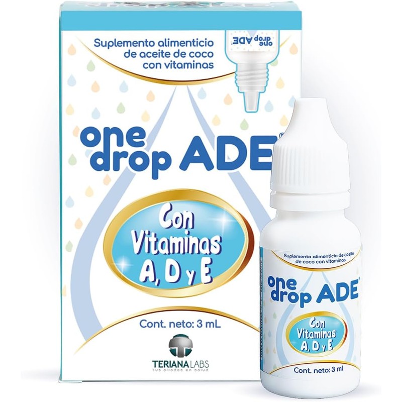 Vitamina ONEDROP ADE Frasco de 3 ML (114 Gotas) Rinde