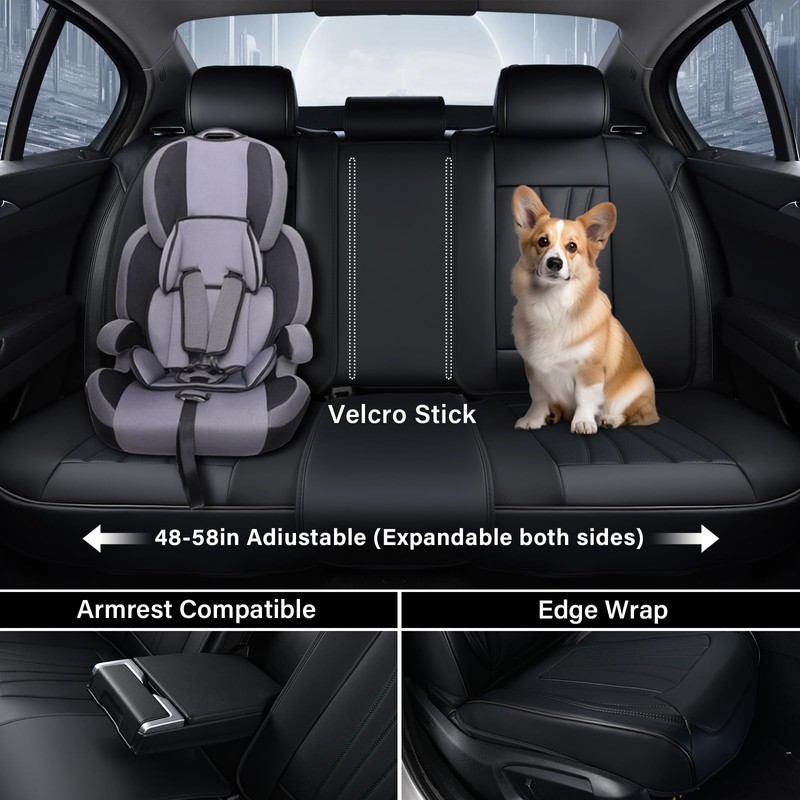 Coverado Car Seat Covers Front Seats, 2 Piece Car Seat