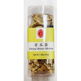 Dried Bitter Melon Tea, 1.58oz (45g), Traditional Chinese Herbal Tea, 2-Pack 苦瓜茶