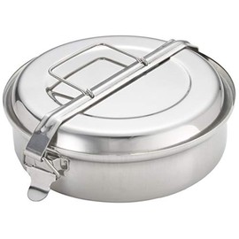 Ibili Lunch Box Stainless Steel Outdoor Camping Cookware with 20 cm Diameter 1.8 Litre Capacity