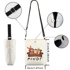 JTOUK Pivot Crossbody Bag Friends Gift Friends TV Show Gift Friends Themed Gift (Pivot CB EU)