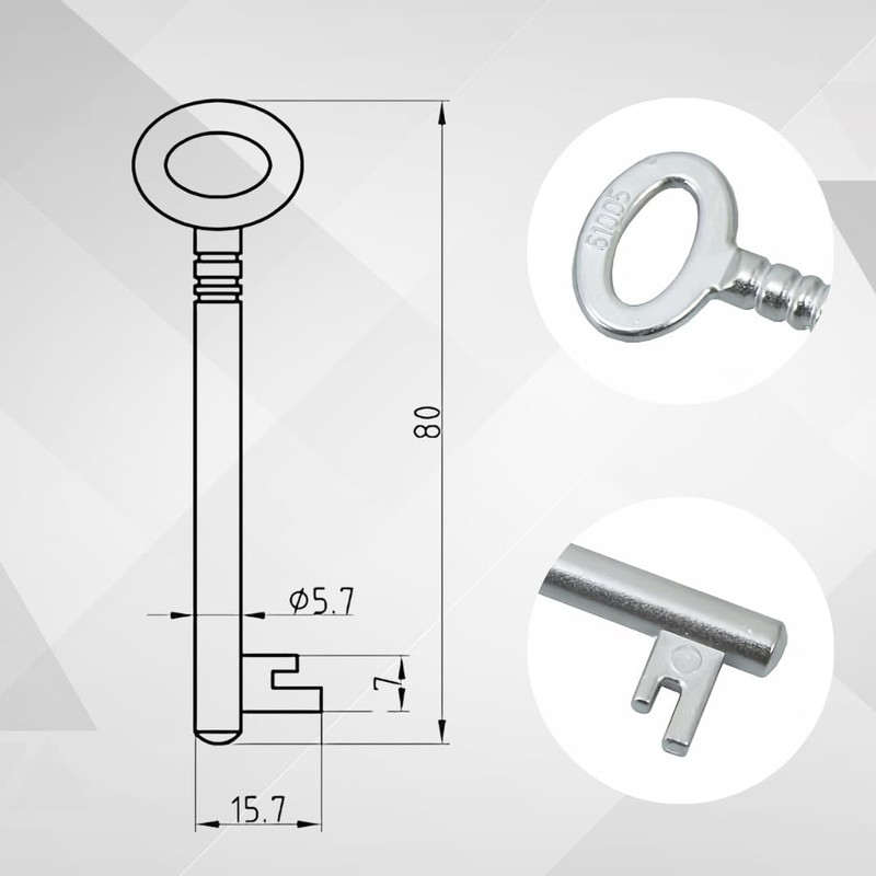 bayesen High Quality Counter Box Key, Additional Key, Replacement Key