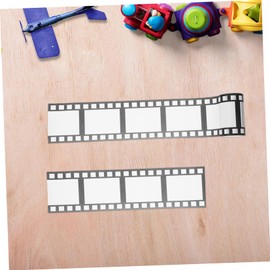 TEHAUX 1 Roll Film Tape Printing Tape Masking Tape Washi Tape Crafts Filmstrip Ribbon Tape Paper Black