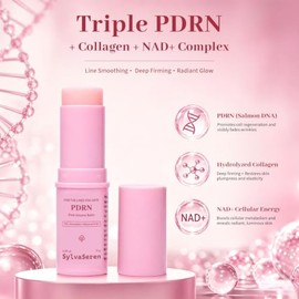 PDRN - Bálsamo de volumen rosa con niacinamida, colágeno y NAD+ | Bálsamo múltiple para arrugas, rellenos, reafirmantes y brillos, tratamiento todo en