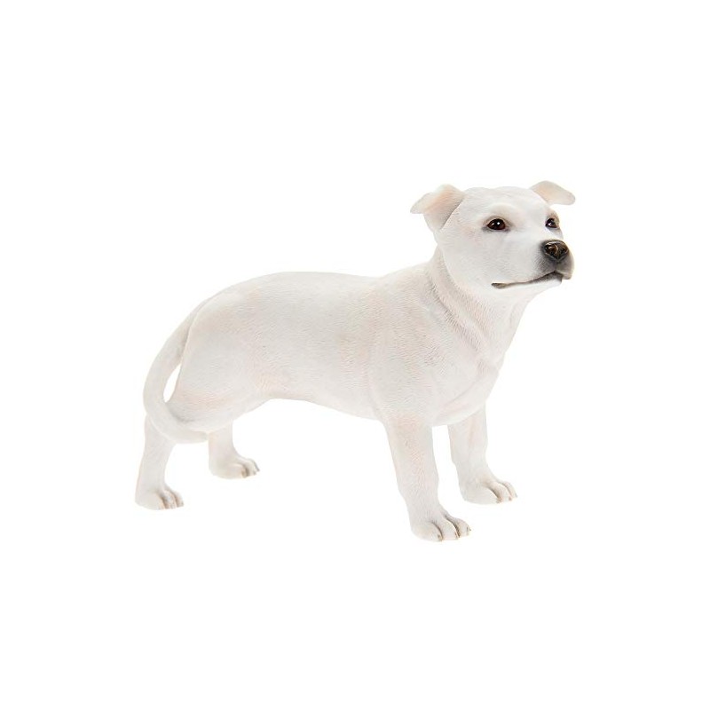 Lesser & Pavey White Staffordshire Bull Terrier, Resin, H10cm