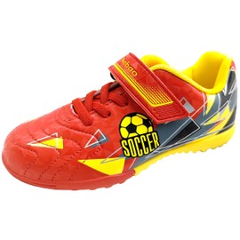 tiebaoGanar Kids Soccer Cleats Outdoor Sport Football Boots Baseball Shoes for Boys Girls TBG-S21404/Red-33