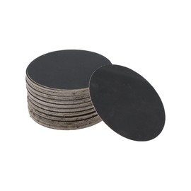 X AUTOHAUX Sandpaper Hook & Loop Sanding Sheets 75x75mm Black 1000 Grit Efficient Grinding and Polishing Automobile Manufacturing and Repair Metal Processing